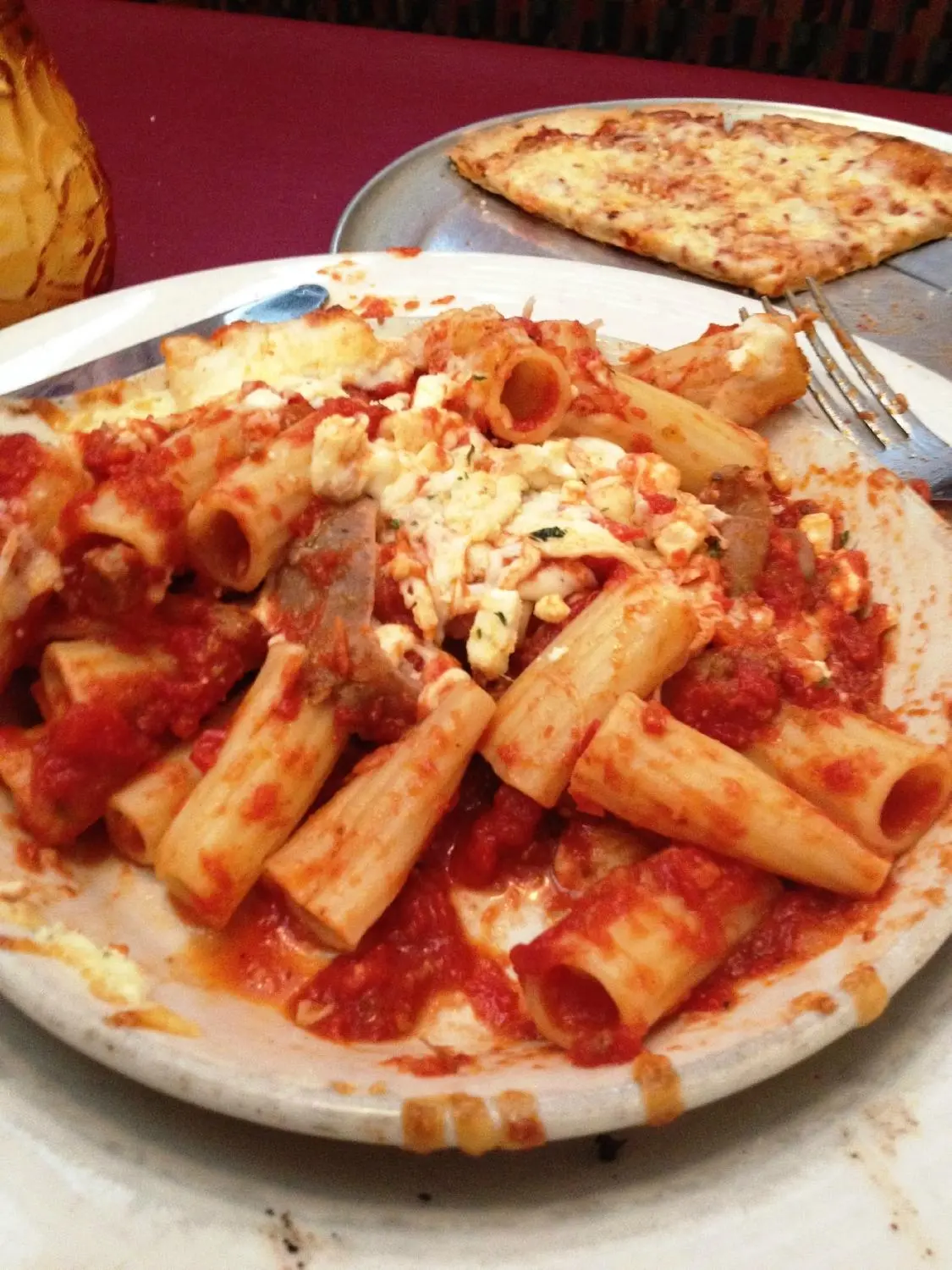 Petrella’s Italian Cafe signature dishes Baked ZitiEggplant ParmesanFettuccine Alfredo